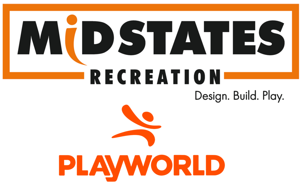 Midstates Recreation logo above Playworld logo